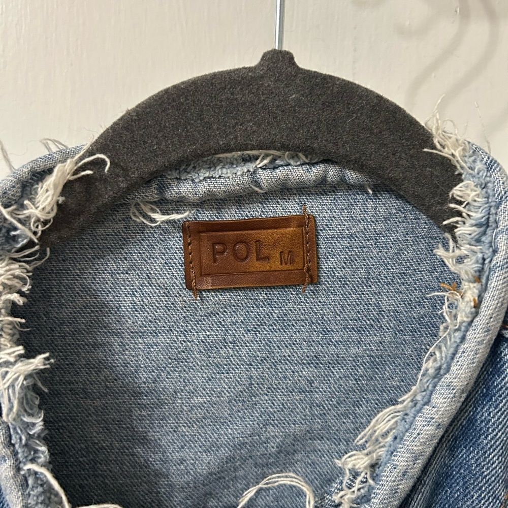 POL Frayed Denim Jacket - Picture 3 of 7